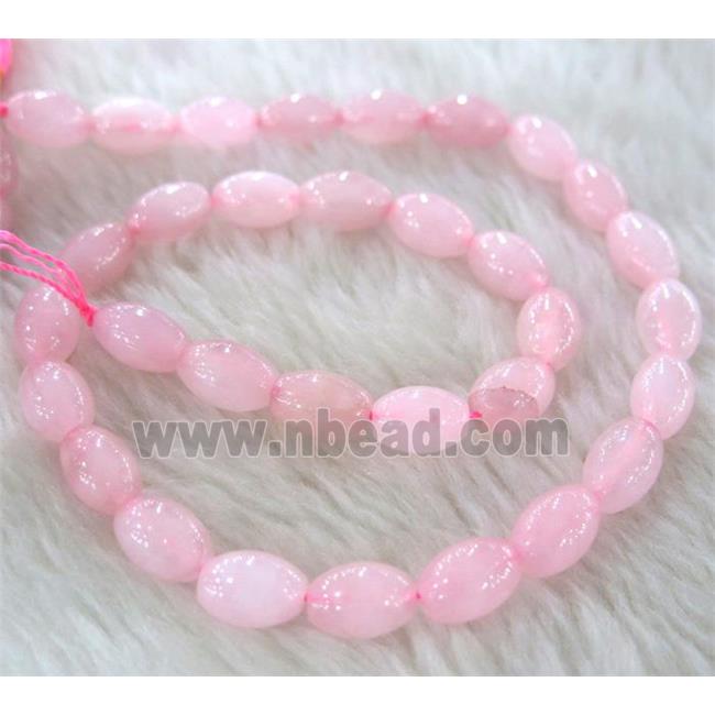 Rose Quartz bead, barrel