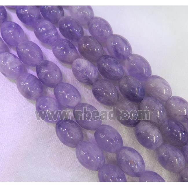 purple chrysoprase beads, barrel