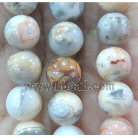 crazy agate beads, round