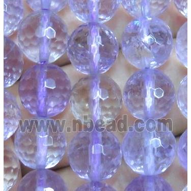 Ametrine beads, faceted round, A grade