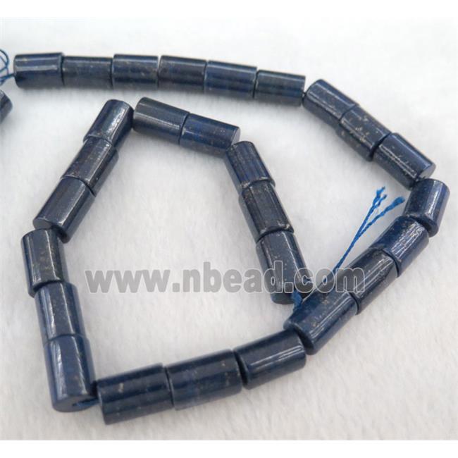 lapis lazuli bead, tube