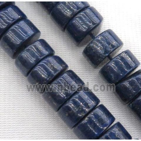 Lapis Lazuli heishi beads, polished