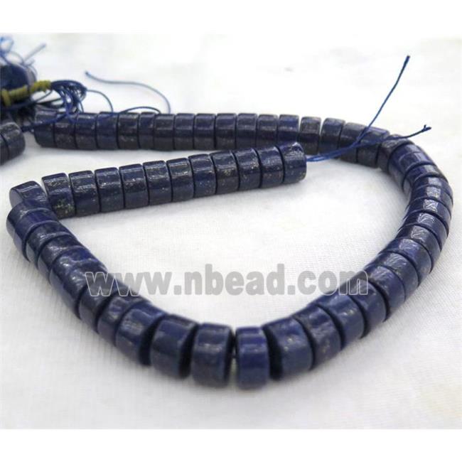 Lapis Lazuli heishi beads, polished