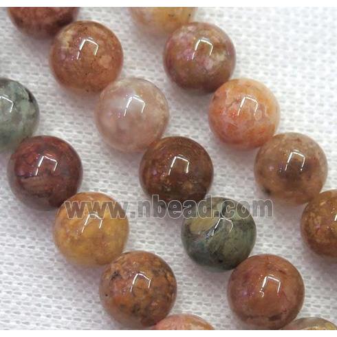 colorful Agate Beads, round