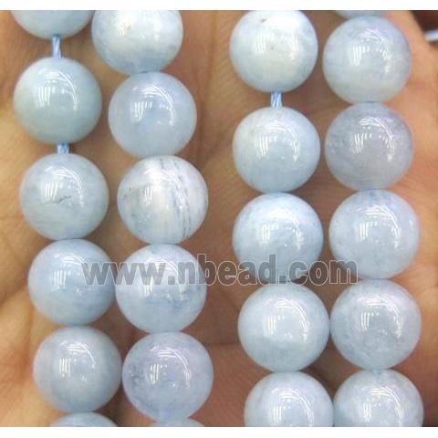 round natural Aquamarine beads
