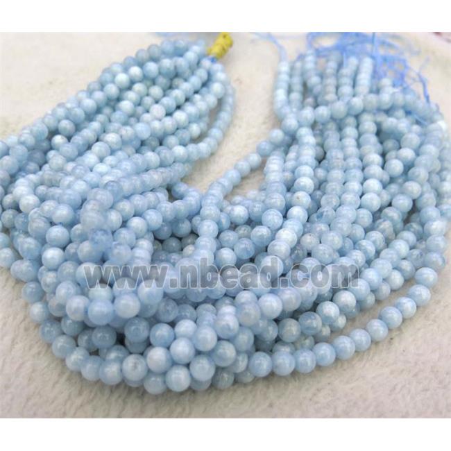 round natural Aquamarine beads