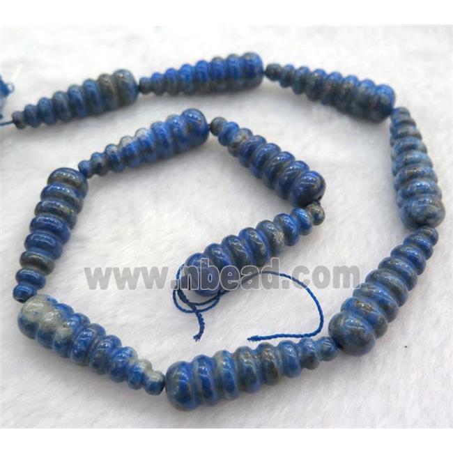 Lapis lazuli teardrop beads