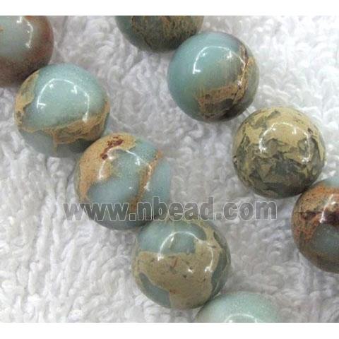 snakeskin jasper beads, round