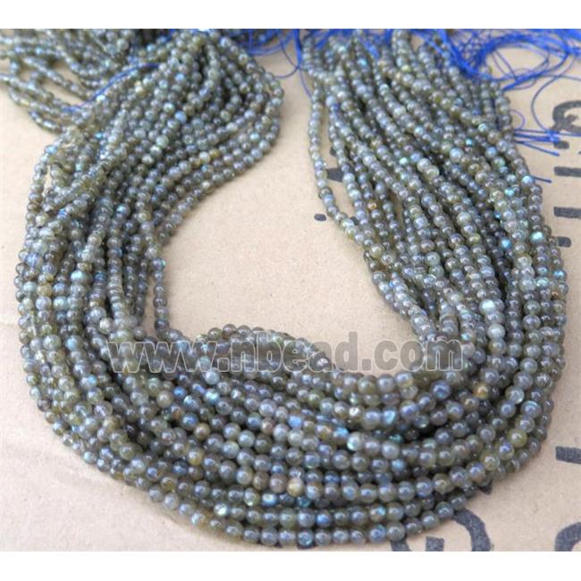 round tiny Labradorite beads