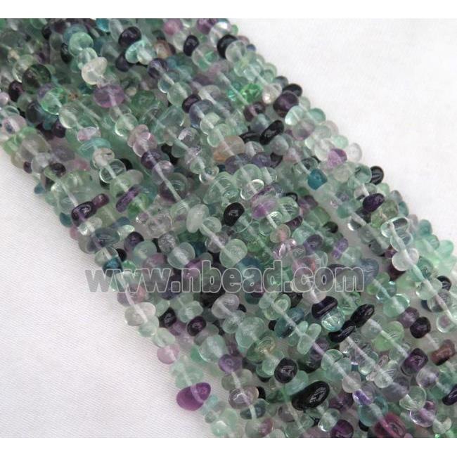 Fluorite chip beads, freeform