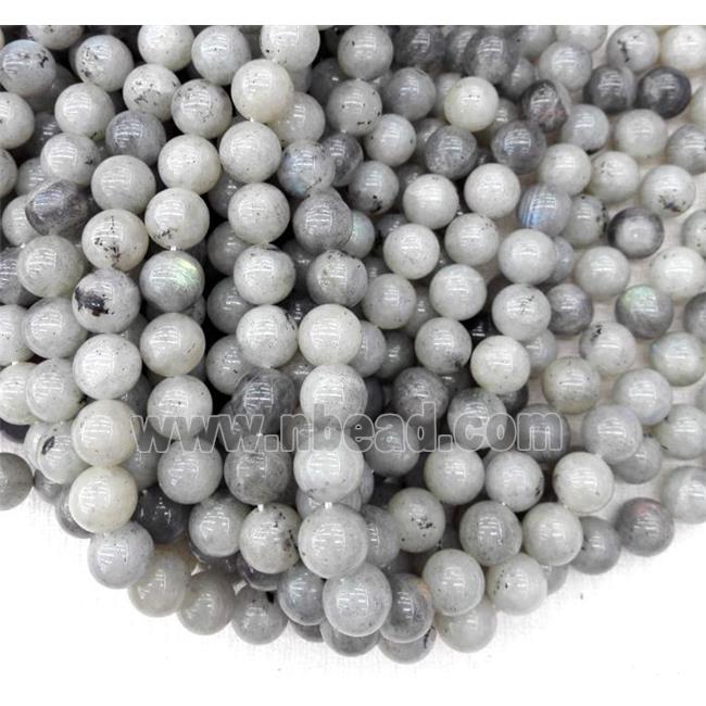 Labradorite bead, round, AB-grade