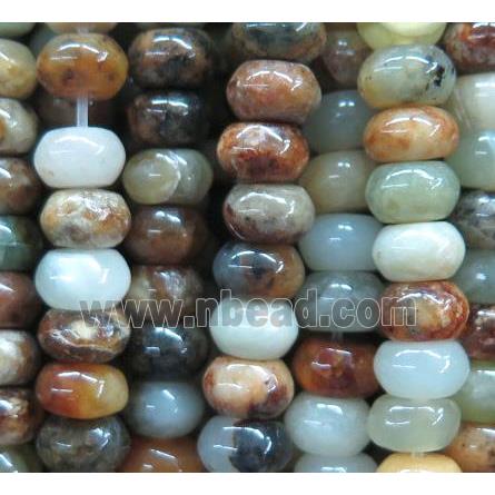 Chinese HuaXiu Jade beads, rondelle