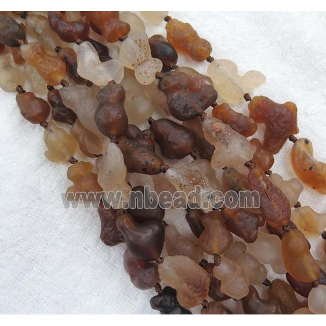 rock agate bead, freeform