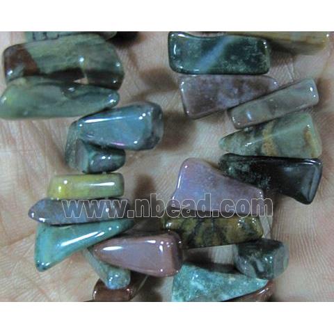 Indian agate chips bead, freeform