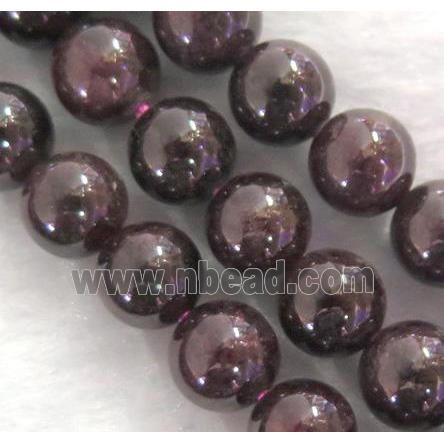 Natural Red Garnet Beads, round, AB-Grade