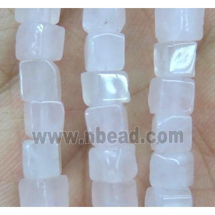 white jade cube beads