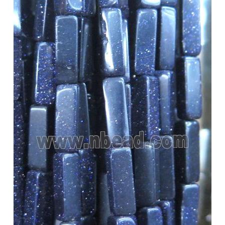 blue sandstone cuboid beads