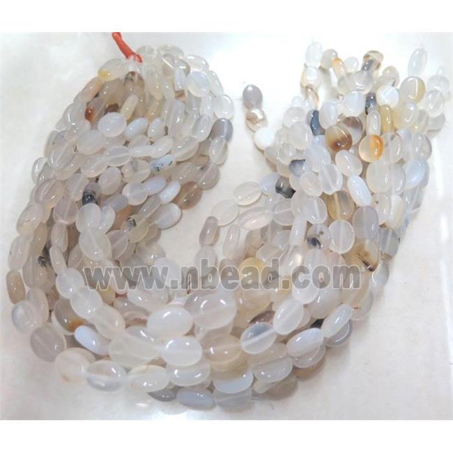 natural Heihua Agate bead, oval