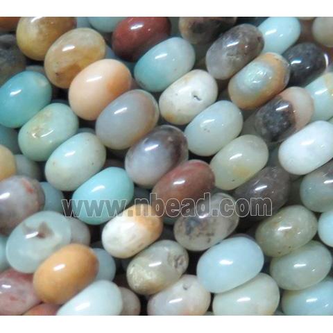 Amazonite rondelle beads