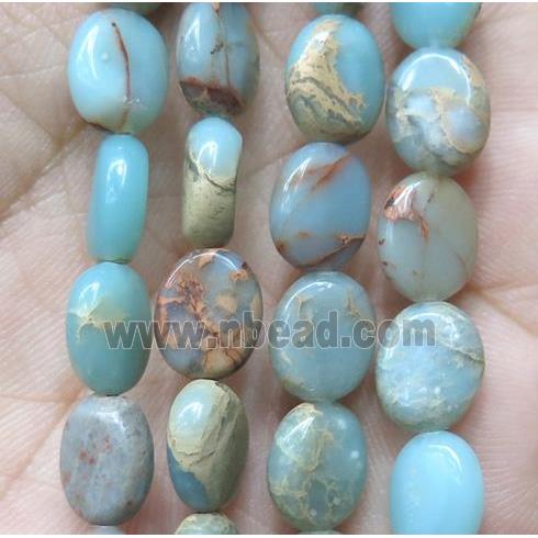 SnakeSkin Jasper stone bead, oval