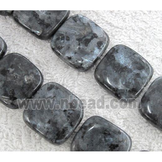 Labradorite bead, square