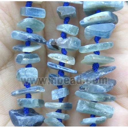 kyanite chip bead, freeform, blue