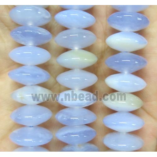blue lace agate beads, rondelle