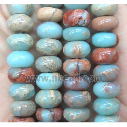 natural Imperial Jasper beads, rondelle, A grade