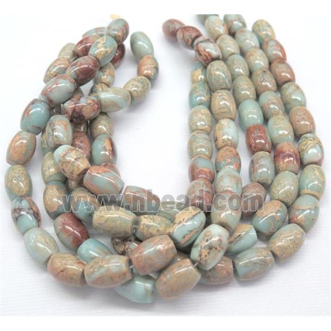 natural Imperial Jasper barrel beads, A grade