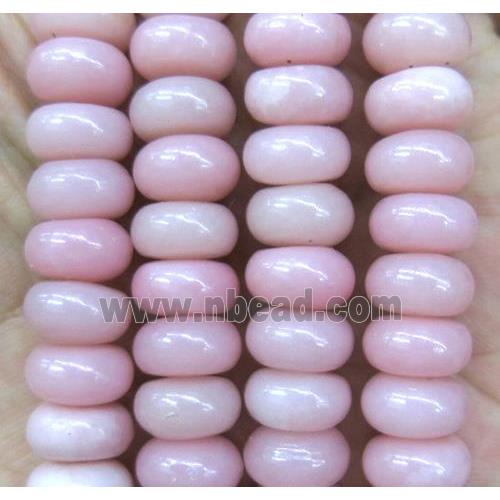 pink Opal Jasper rondelle beads