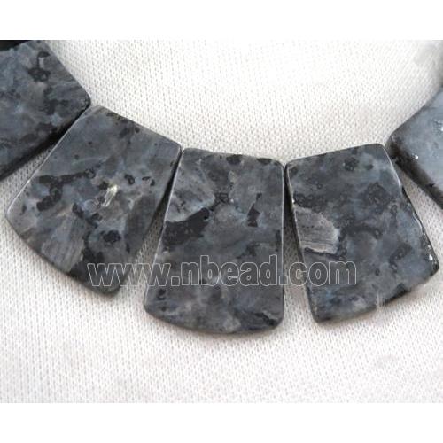black Labradorite necklace, freeform