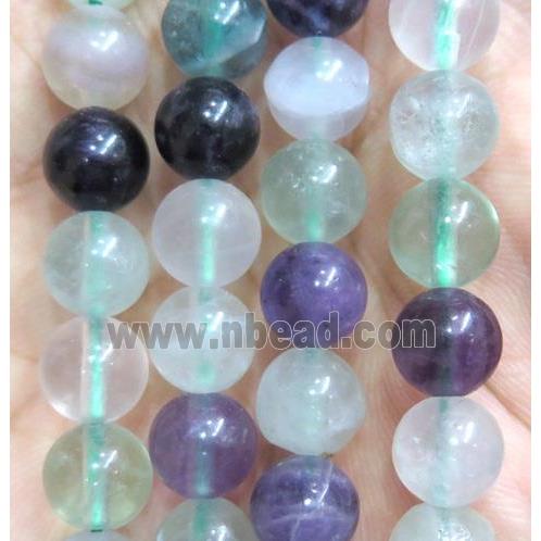 round Fluorite beads, dye