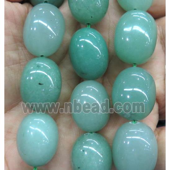 green Aventurine nugget beads, freeform