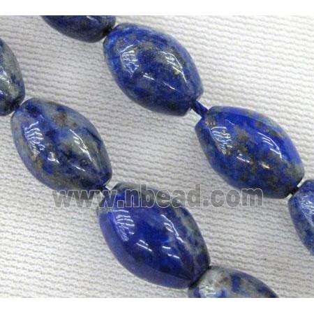 lapis lazuli beads, barrel, blue
