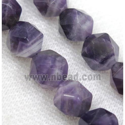 Purple Amethyst Beads Cut Round