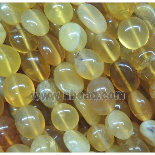 yellow citrine chips bead, freeform