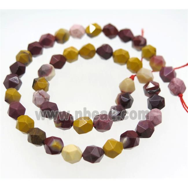 Mookaite Beads Cutted Round