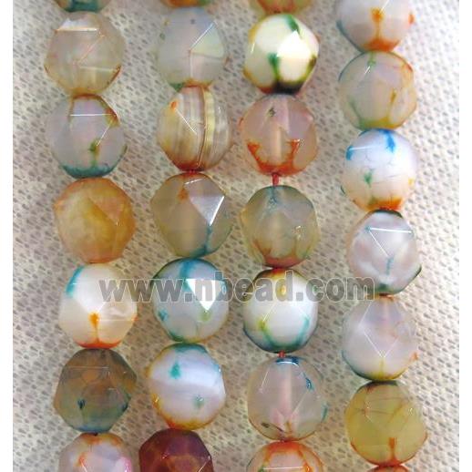 agate beads ball, faceted round