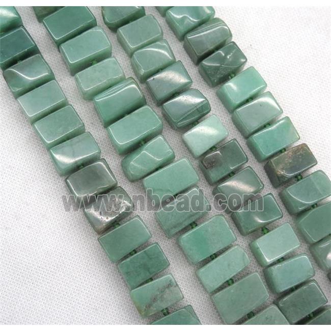 green Aventurine cuboid beads