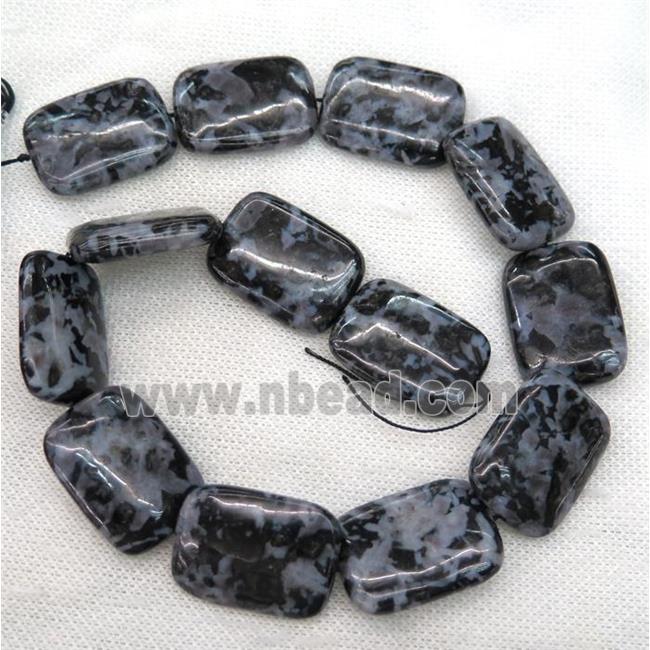 Black Feldspar Beads Rectangle
