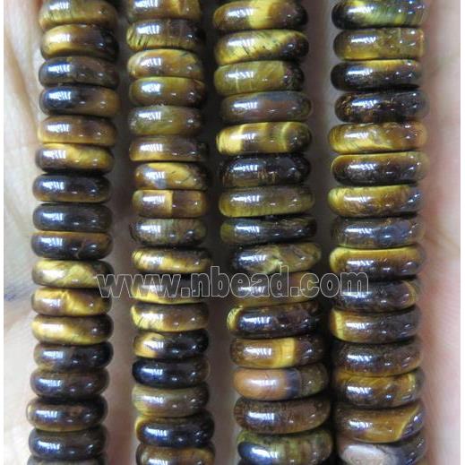 natural tiger eye stone heishi beads