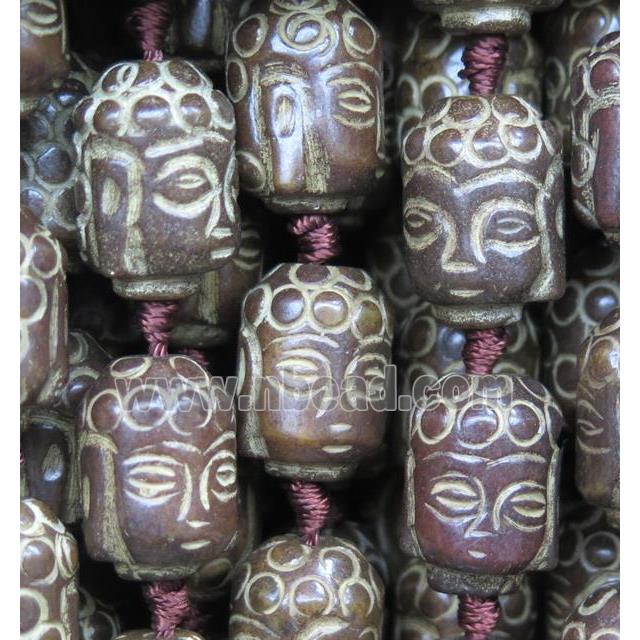 Agalmatolite Buddha Beads