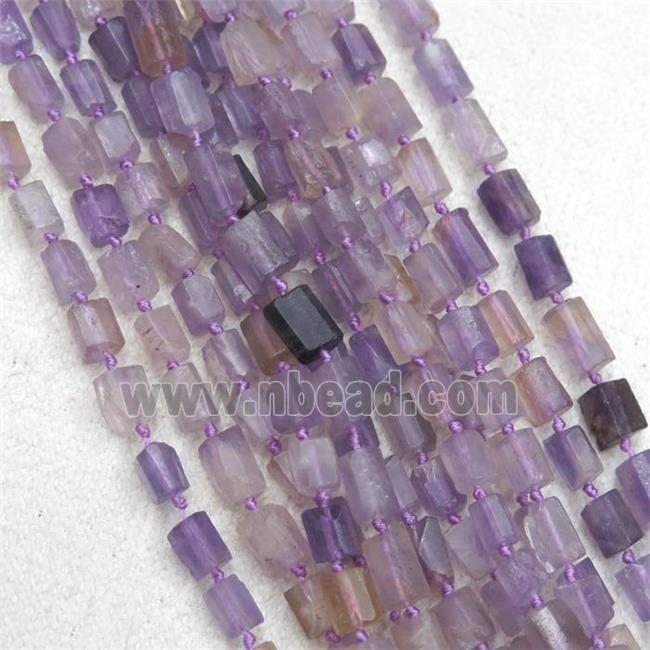 Ametrine beads chip, tube, purple