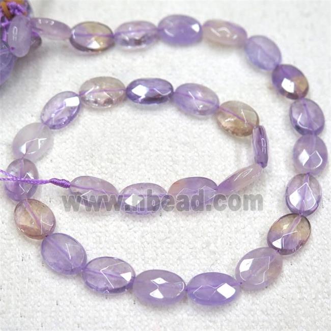 Ametrine beads, faceted oval