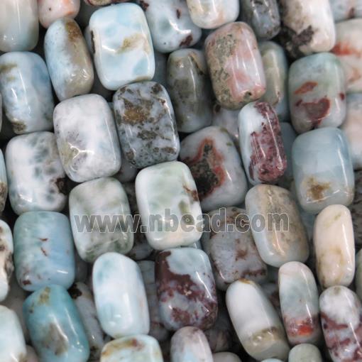 blue Larimar rectangle beads