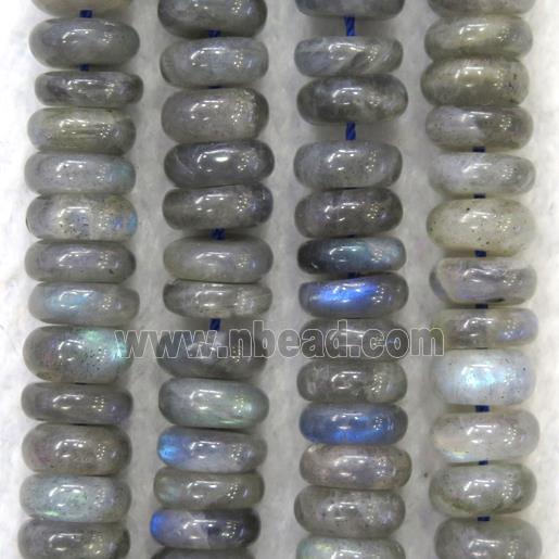 Labradorite heishi beads, gray