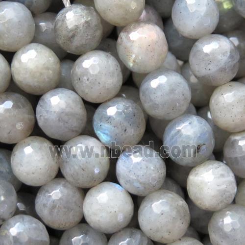 labradorite beads, faceted round