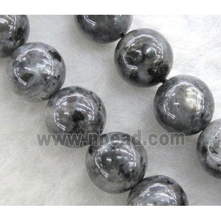 round Labradorite Beads, grey