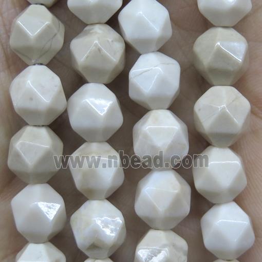 faceted round Chinese River Jasper ball beads