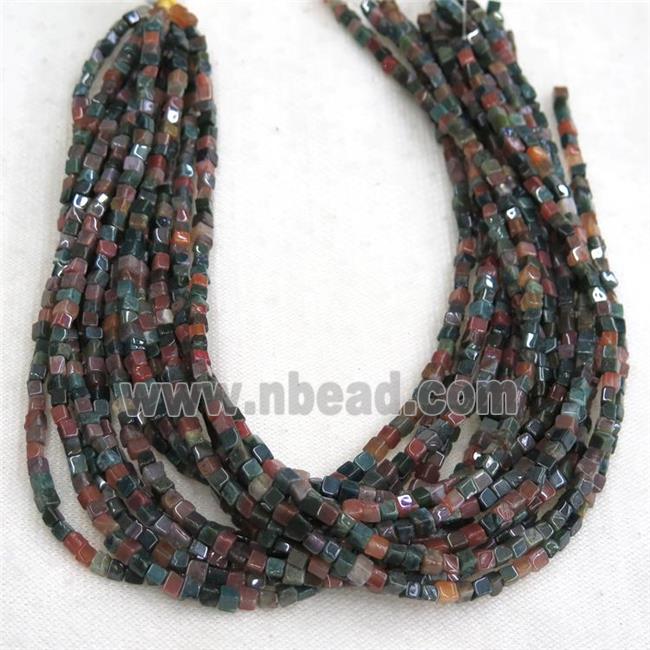 Indian Agate cube beads